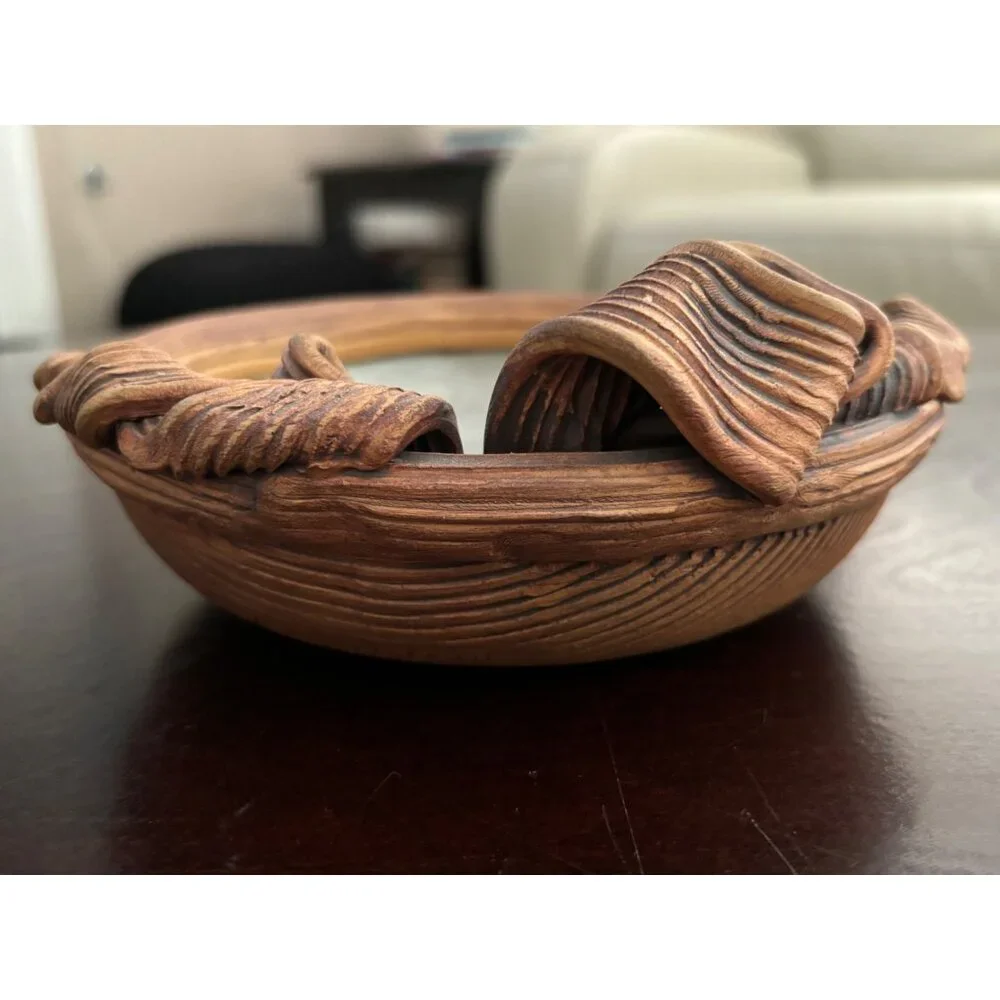 Vintage Terrafirma USA Accents Ellen Evans Bow Bowl 7
